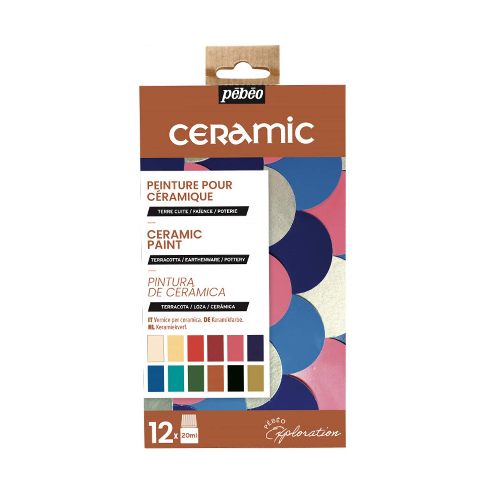 PEBEO757451 Ceramic Explorer Set, Assorted, 12X20ML