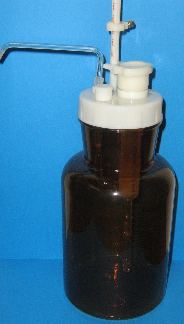 Bottle-top Dispenser, 1-10ml, Amber Glass Bottle