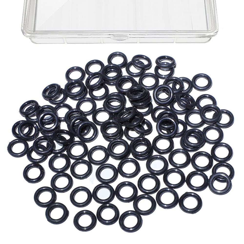 Wacky Worms O-Rings for Wacky Rigging Senko & Stick Soft Baits - Silicone Rings for 4&5" Senkos with Tackle Boxes by Tbuymax