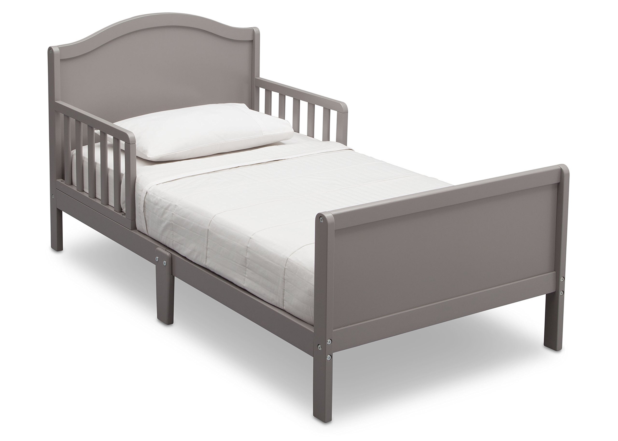 Delta Children Bennett Toddler Bed With Guardrails, Grey 540620 026, 55.25X30X27.75 Inch Pack Of 1