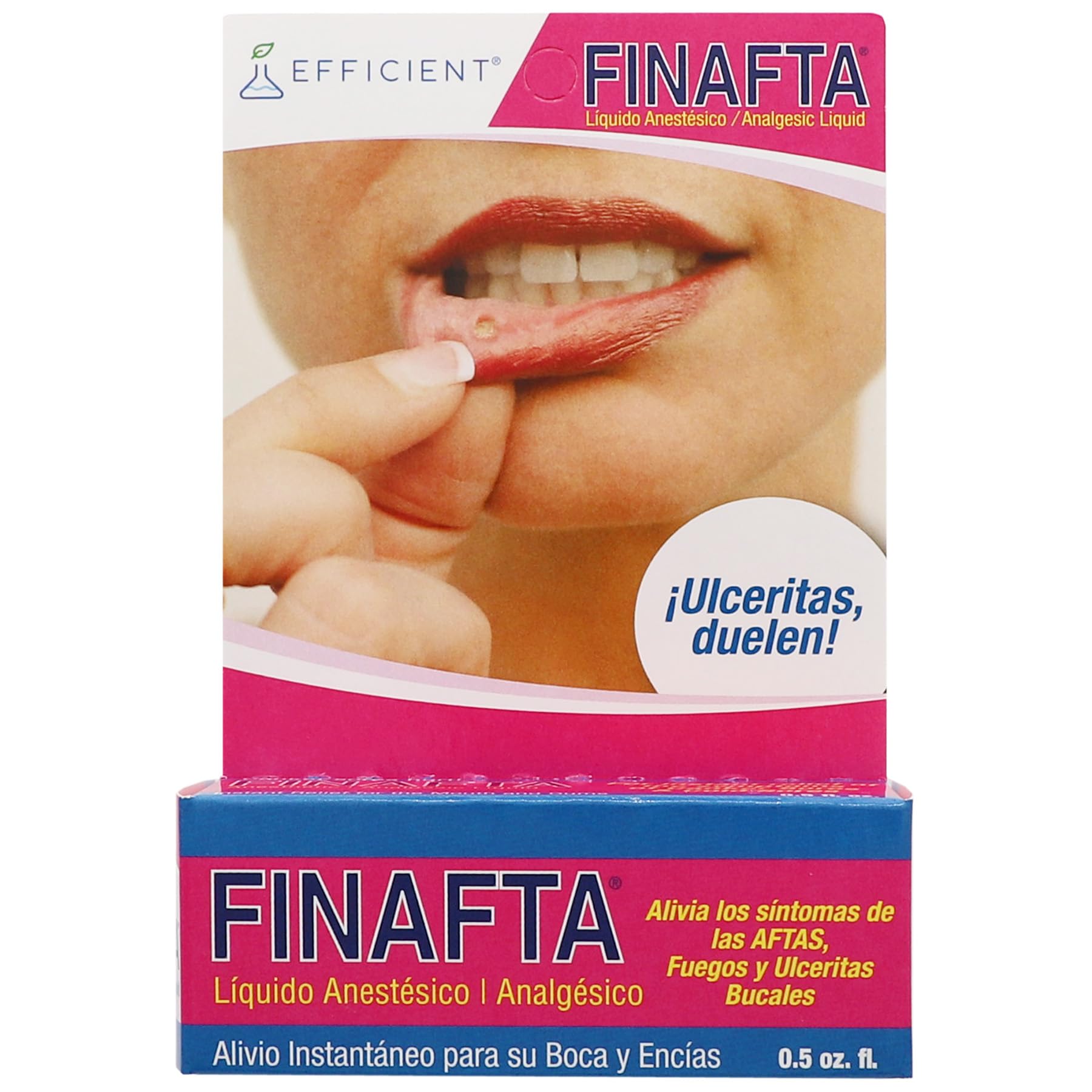 Finafta Anesthetic Analgesic Liquid For Oral Use 15Ml | For Cankers Sores And Cold Sores