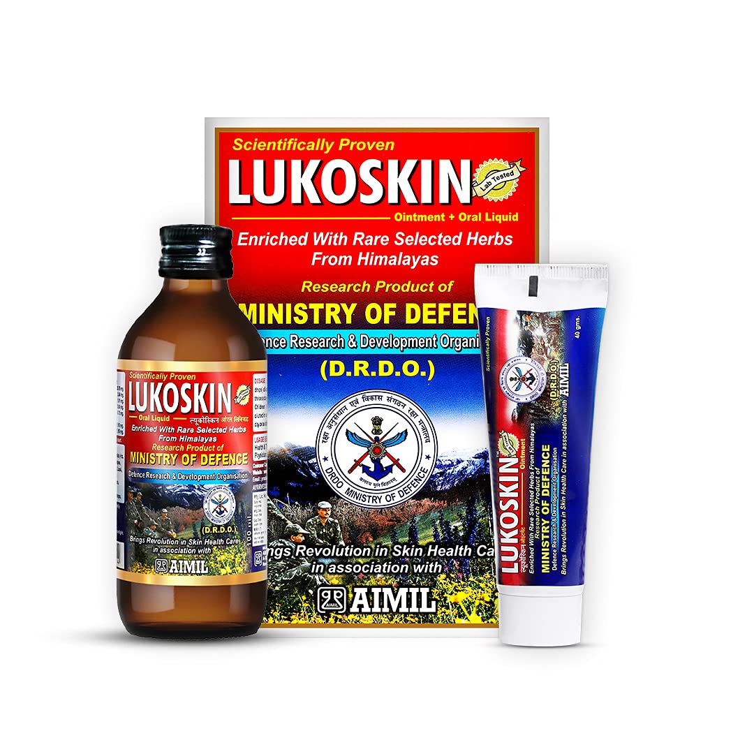 AIMILLukoskin Ointment and Liquid Combo - Ointment 40 Gms + Oral Liquid 100ml