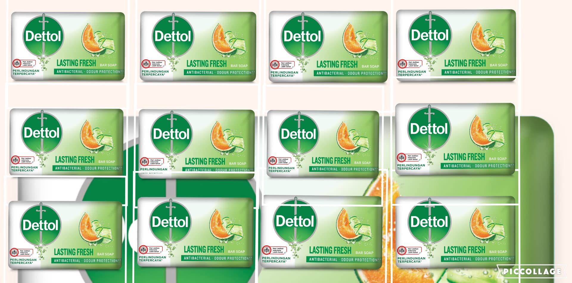 Dettol Antiseptic Soap Profresh Lasting Fresh 105g - Pack Of 12