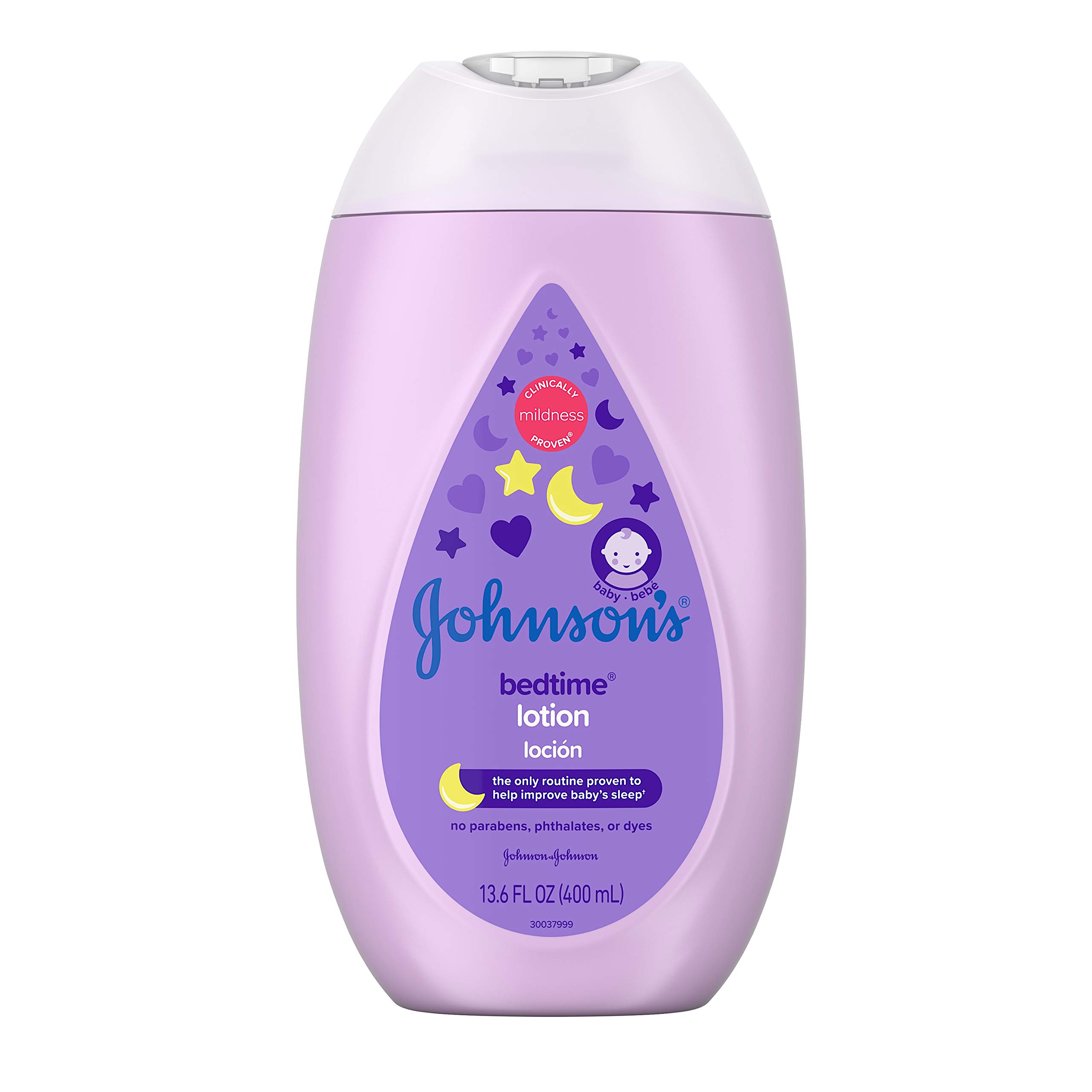 Johnson's BabyBedtime Lotion with Natural Calm Essences Hypoallergenic & Paraben Free, 13.6 Fluid Ounce