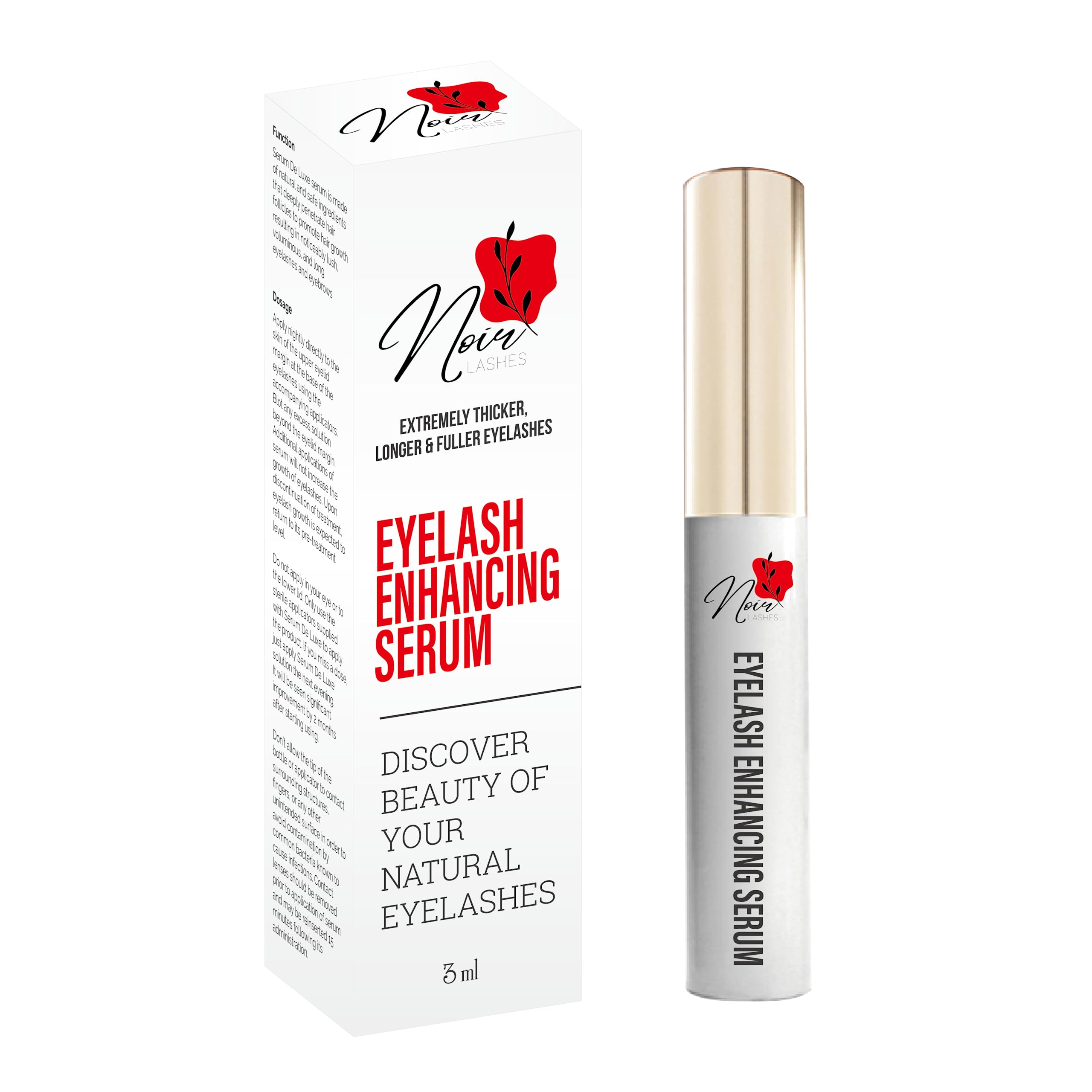 Eyelash vegan growth serum, 100% pure, eyelash growth serum, cruelty free eyelash fast growth serum,lash boost&enhancer for longer, fuller lashes, irritation free