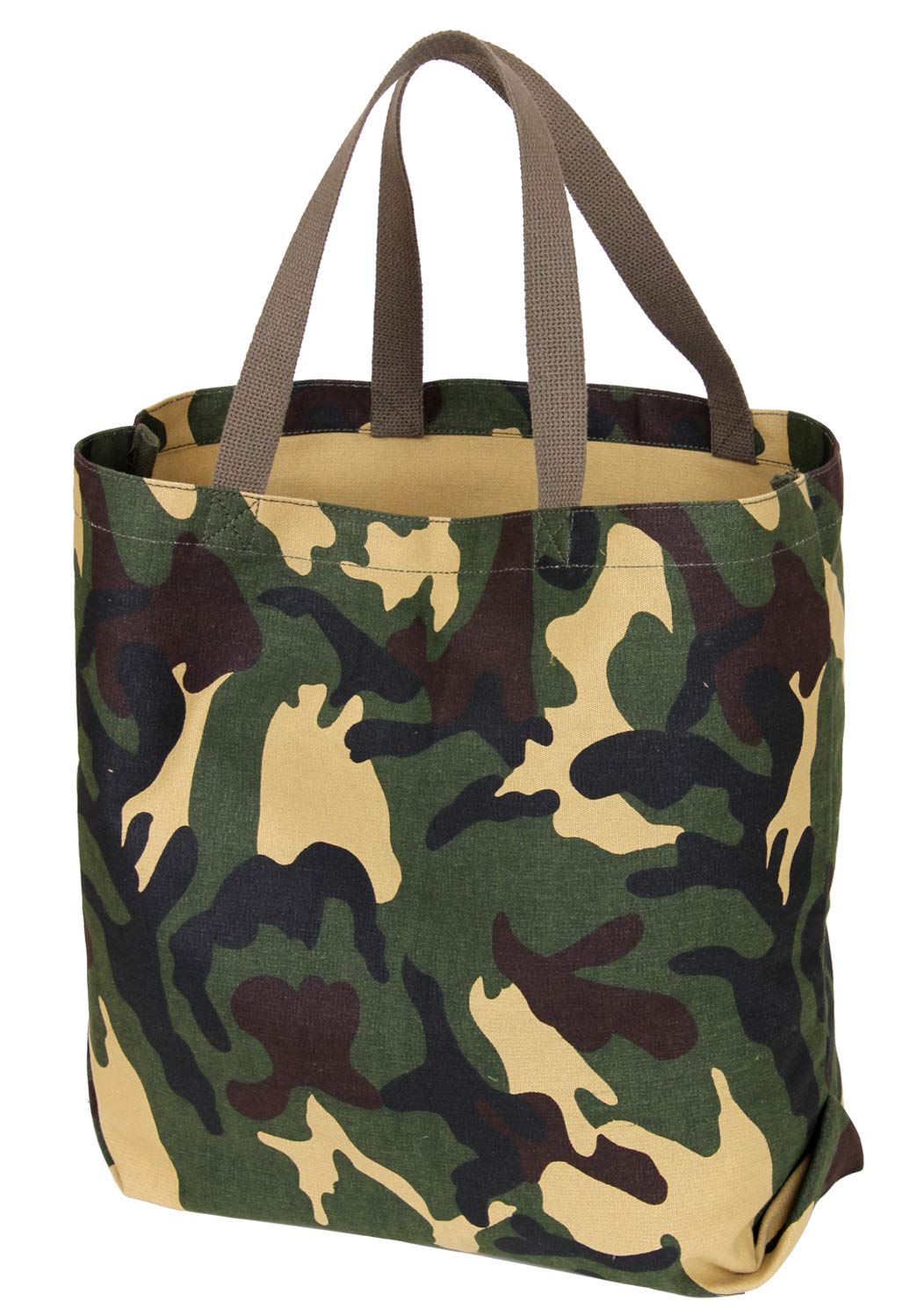 RothcoCanvas Camo And Solid Tote Bag - Casual Tote Reusable Grocery Bag for Work and More