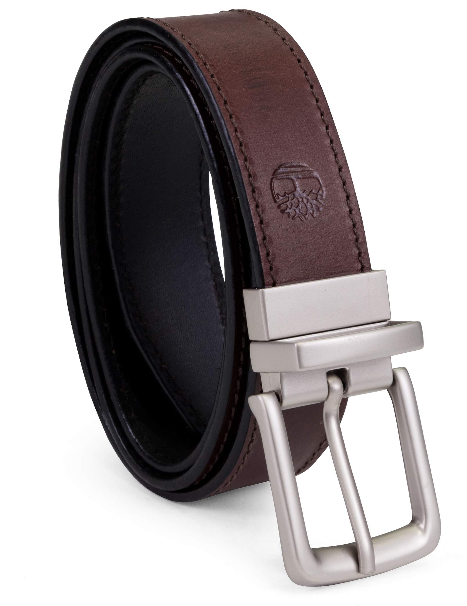 TimberlandMen's Classic Leather Reversible Belt, Brown