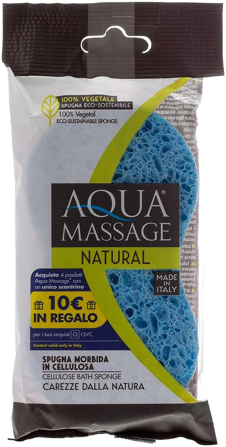 AQUA MASSAGE CELLULOSE BATH SPONGE, LARGE 132, ASSORTED COLORS