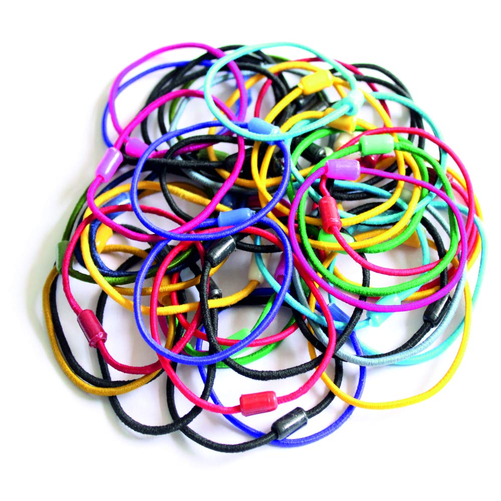 WESTEND Ponytail Holder Hair Elastic Rubber Bands For Women/Girls Set of 36 Multicolour 12