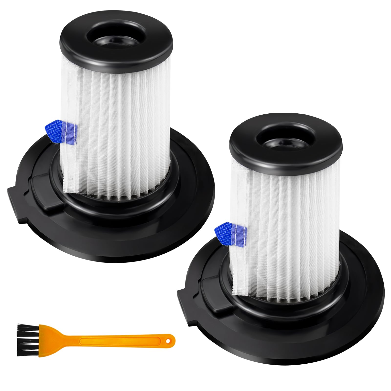 2Pcs HEPA Filters Replacement for VonHaus 2 in 1 Stick for Vac 07/200 07/796, for Hometek HT103 Vacuum Cleaner Parts with 1 Cleaning Brush