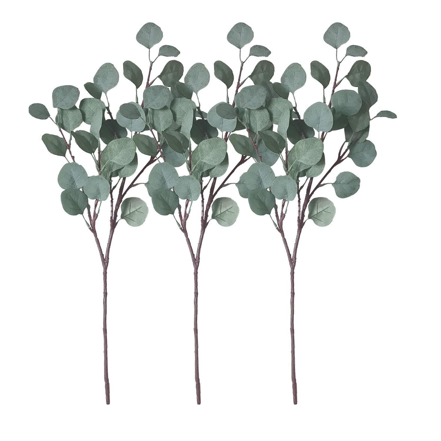 Artificial Eucalyptus Garland Silver Dollar Leaves Long Plants Stems Greenery Fake Plastic Branches Greens Bushes