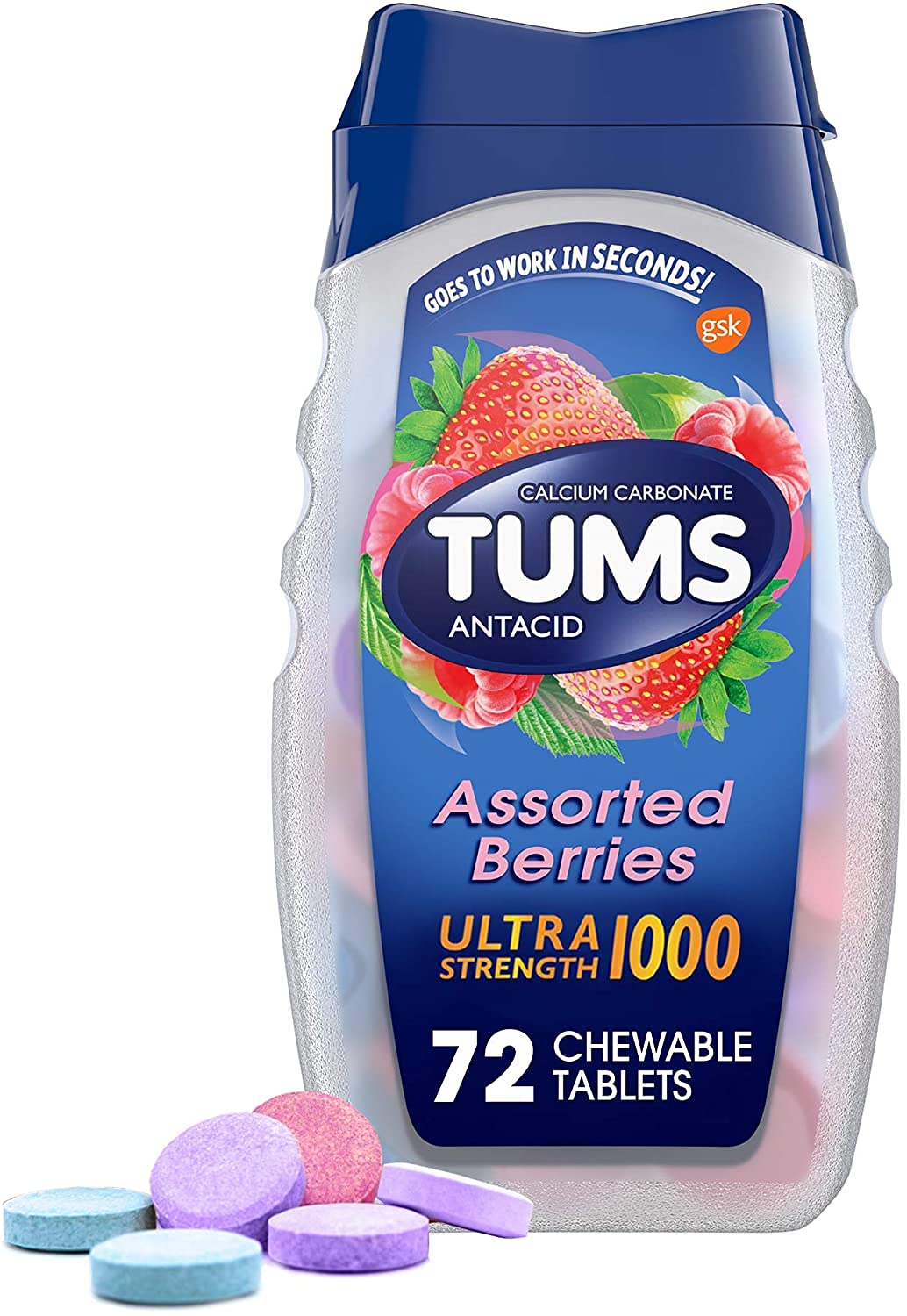 GLAXOSMITHKLINE - TUMS ULTRA ASSORTED BERR 72CT