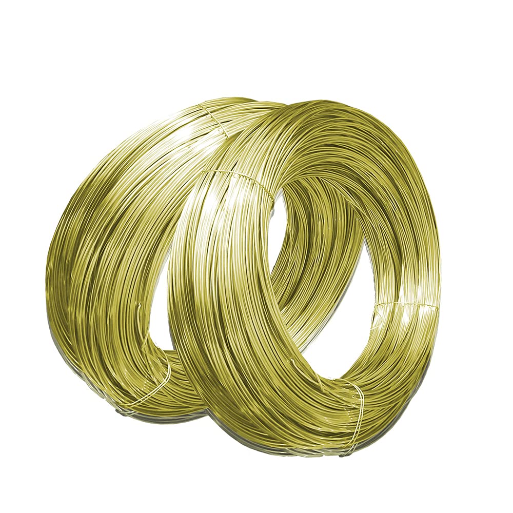 Sheicon16 AWG Brass Wire Solid Bare Brass Round Wire 0.0512" Diameter, Used for Industrial, Hardware, Jewelry Making, DIY Crafts Projects Style Soft Size 16 Gauge - 2.2 Lb - 288 Ft