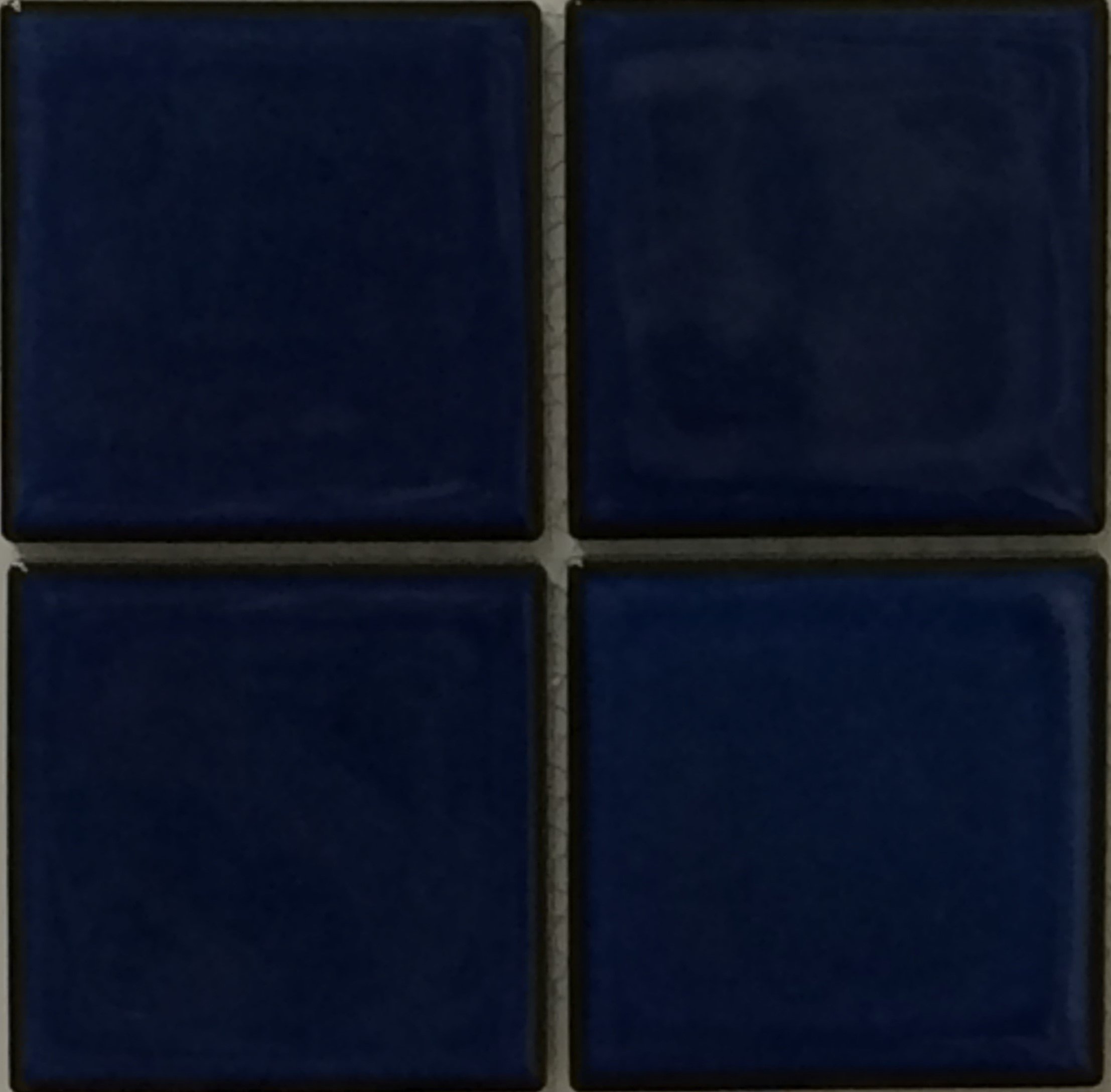 FujiwaPorcelain Swimming Pool Waterline Tile - VIP-791 ROYAL BLUE 3" X 3" 1.08 SQ FT Sheet, Pack of 2,