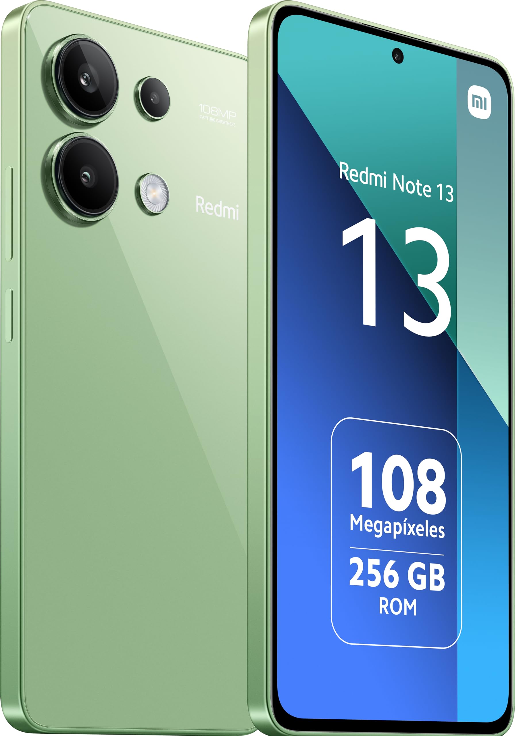 XiaomiRedmi Note 13 8+256GB SIM Free - Mint Green (UK Version 2 Years Warranty)