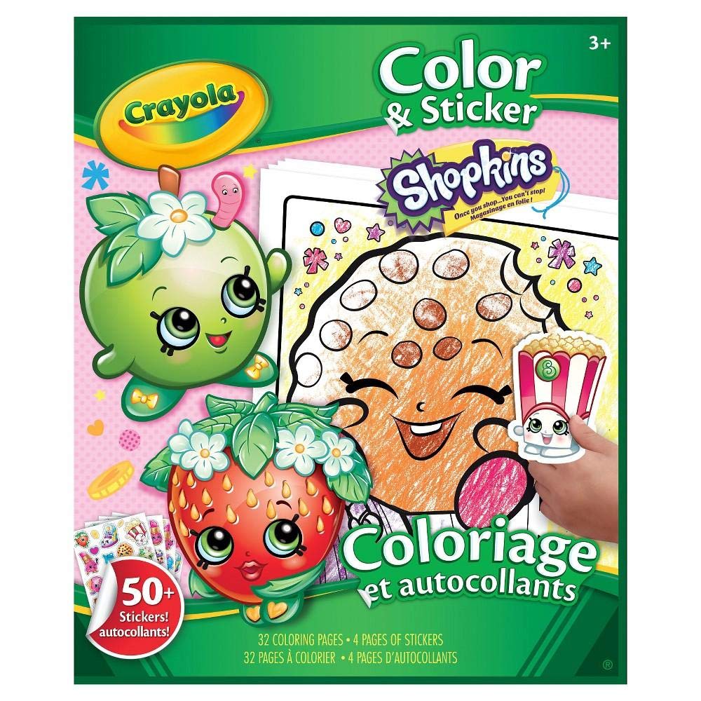 Vivid Imaginations Shopkins Colour and Sticker Book (Multi-Colour)