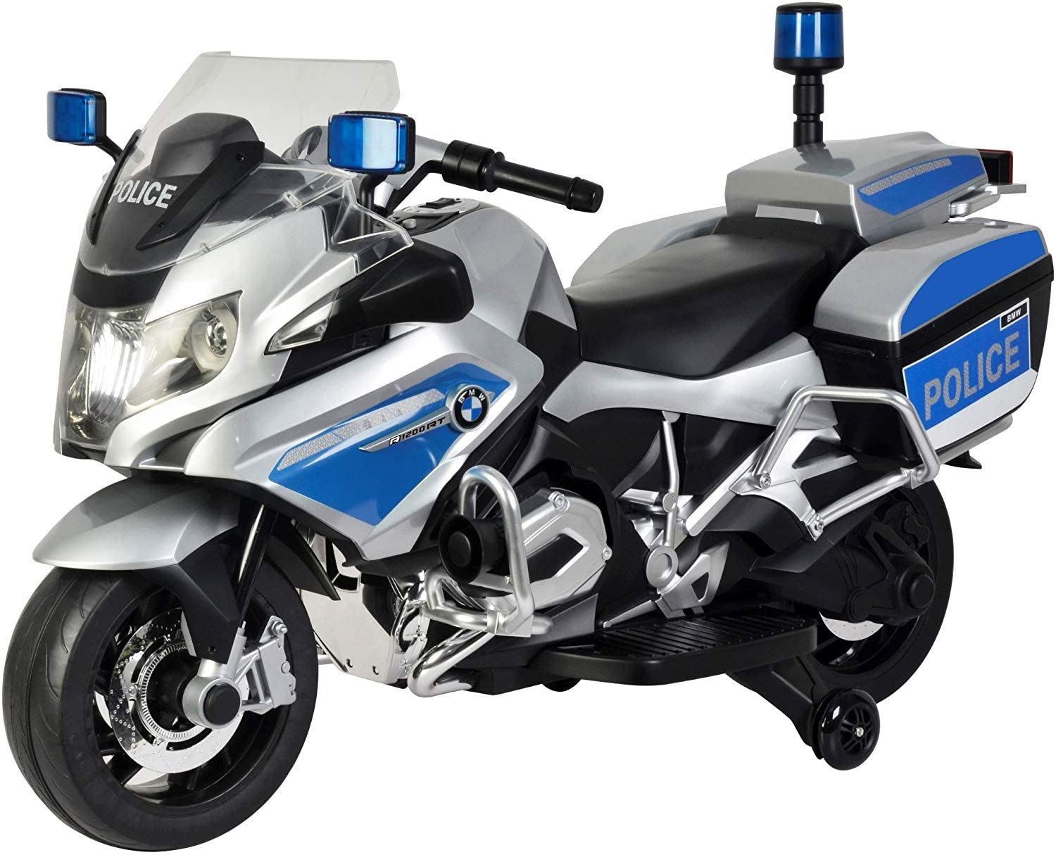 Megastar Licensed Ride on 12 v BMW POLICE BIKE Electric Motorcycle for kids