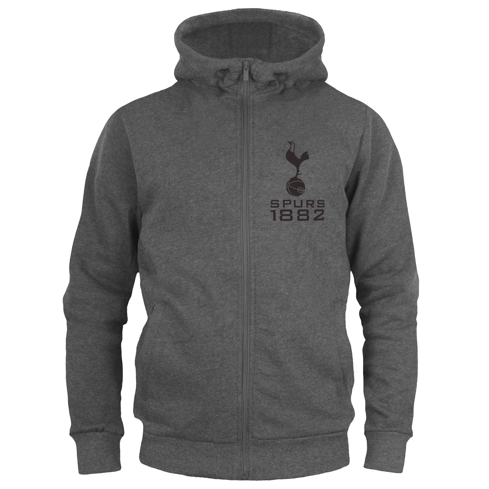 Tottenham HotspurFC Official Soccer Gift Boys Fleece Zip Hoody Grey 6-7 Years