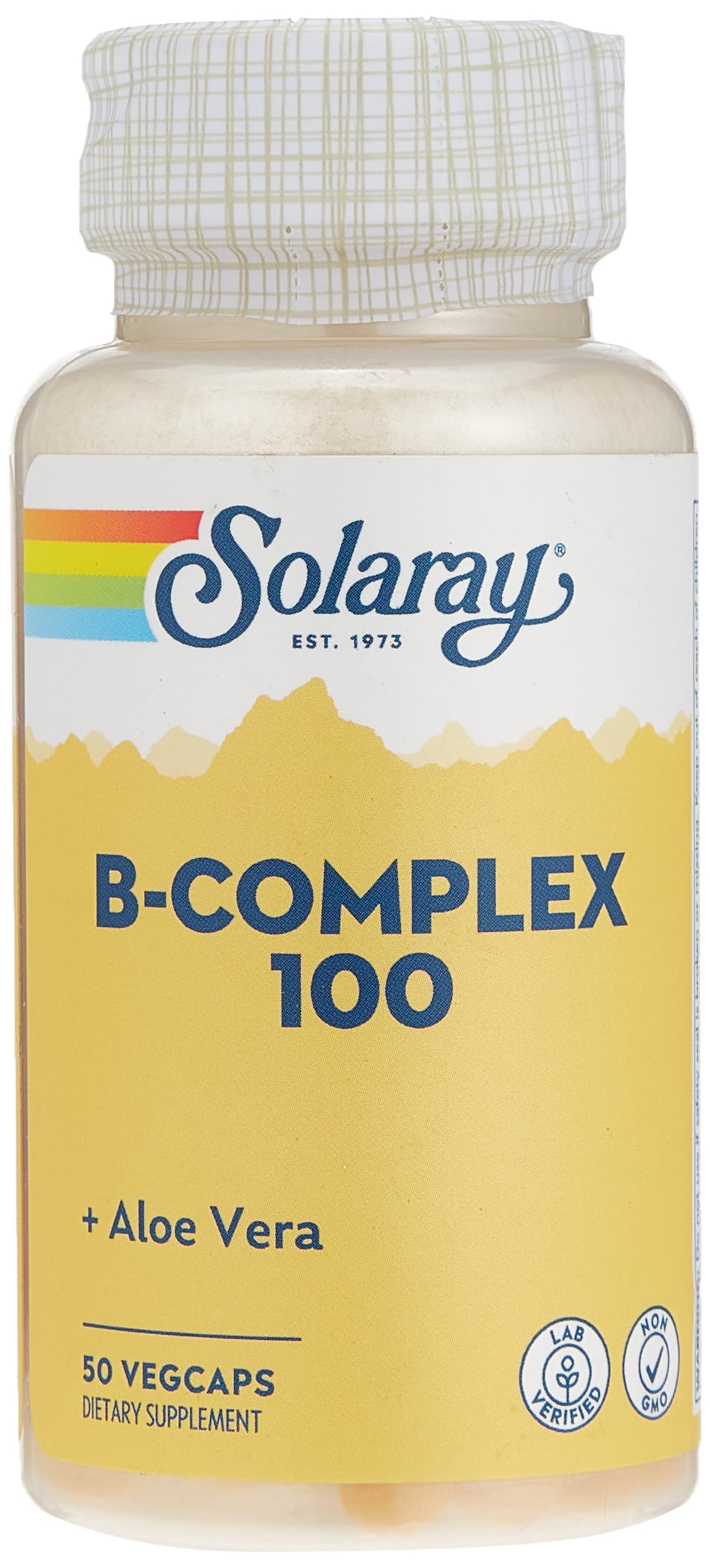 Solaray Vitamin B-Complex 100, 50 Vegetable Capsules