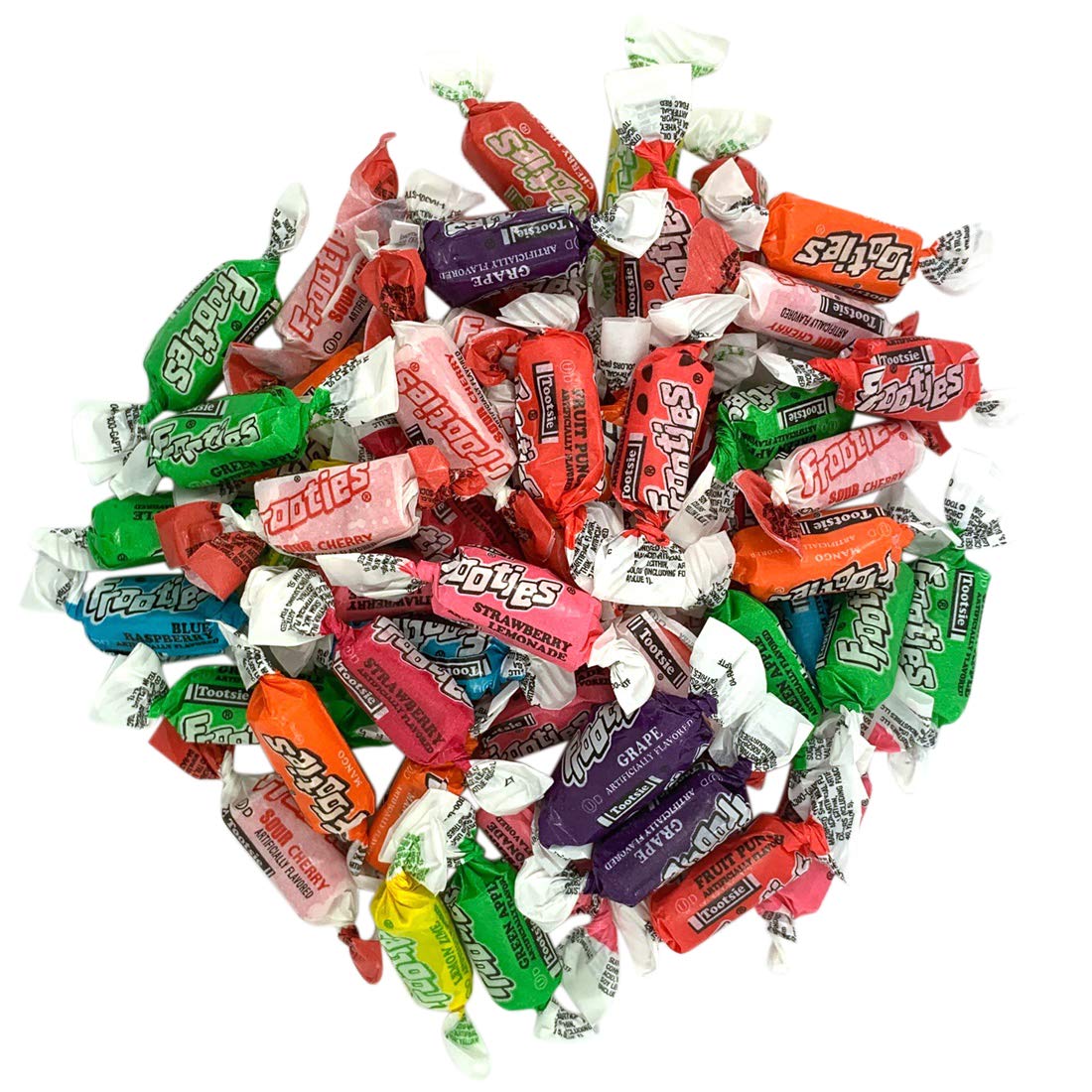 Needzo Fresh Tootsie Frooties Candy Assorted Flavors, Individually Wrapped Snacks for Adults and Kids, 2 Bags, 6 Ounces