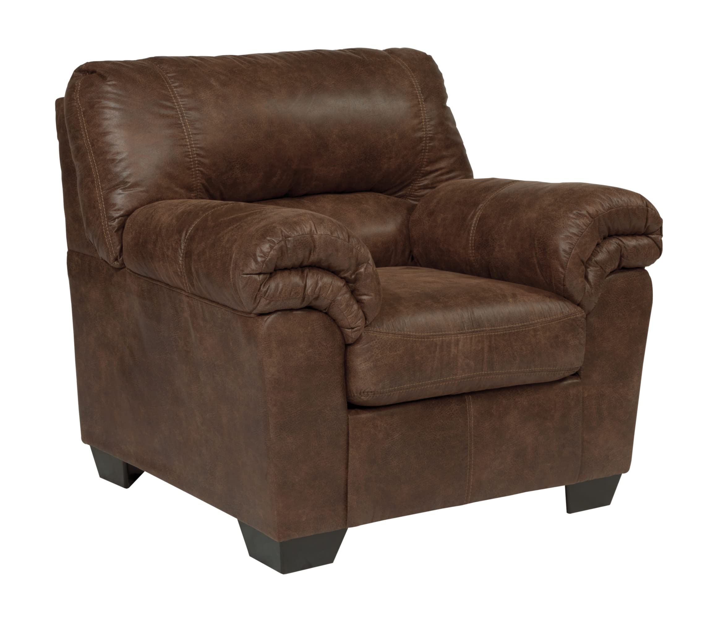 Signature Design by Ashley Bladen Faux Leather Plush Oversized Chair, Brown