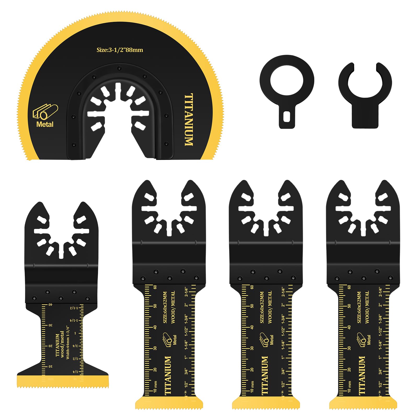 Multi Tool Blades, Japanese Teeth Oscillating Saw Blade, General Purpose Multitool Blades Quick Release for Metal, Nails, Wood, Plaster, Drywall and PVC