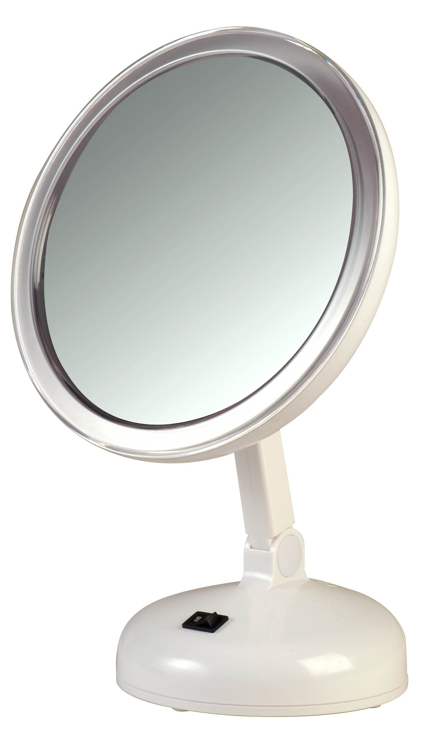 Floxite10X Magnifying LED Lighted Vanity Mirror with 2 Light Settings