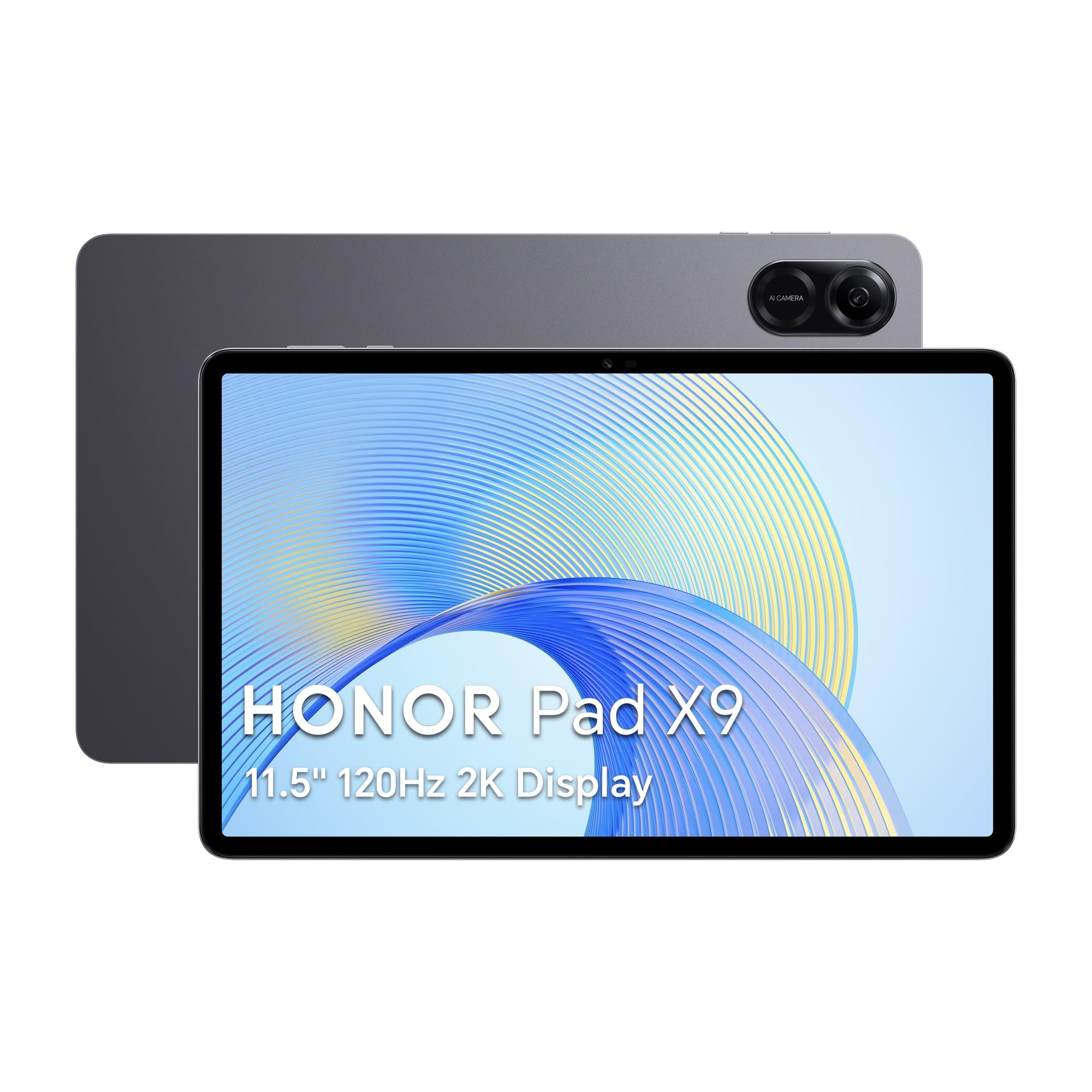 HONORPad X9, 11.5-Inch Wi-Fi Tablet, 4GB+128GB, 120Hz 2K FullView Display, 6 Speakers, Android 13, Space Grey