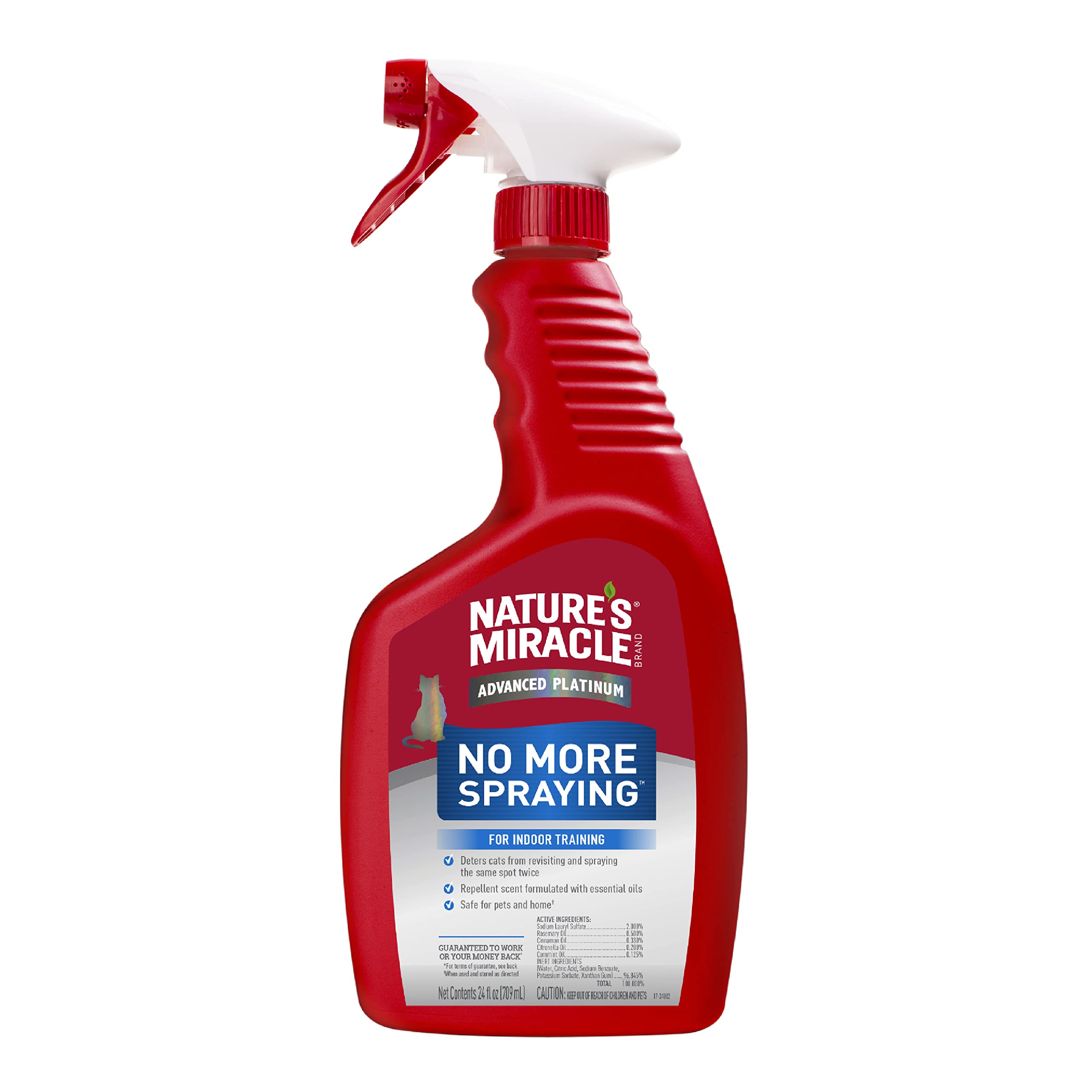 Nature's Miracle Advanced Platinum No More Spraying, 24 Ounces, Helps Discourage Repetitive Cat Spraying