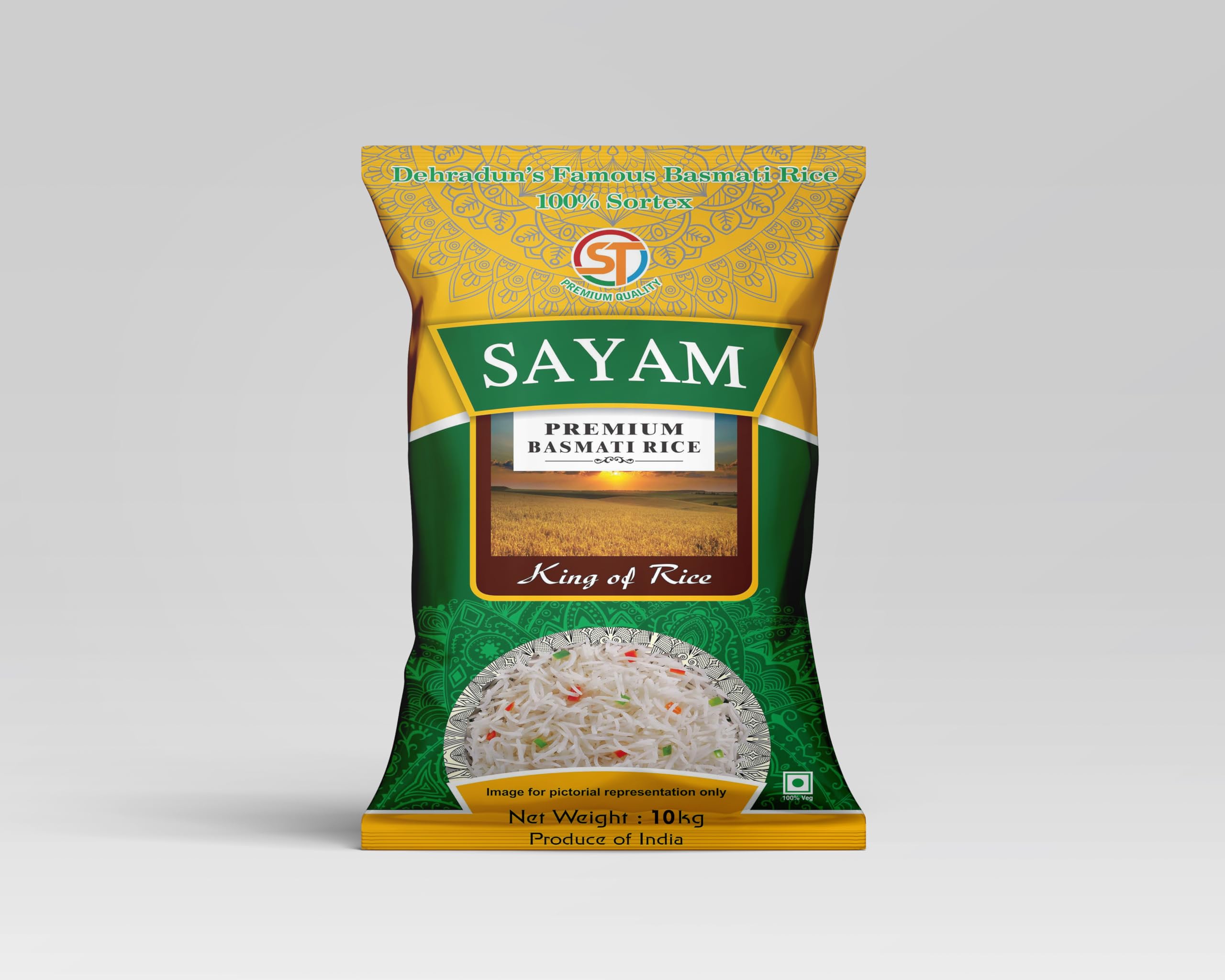 ST SAYAM PREMIUM BASMATI RICE, 10 kg