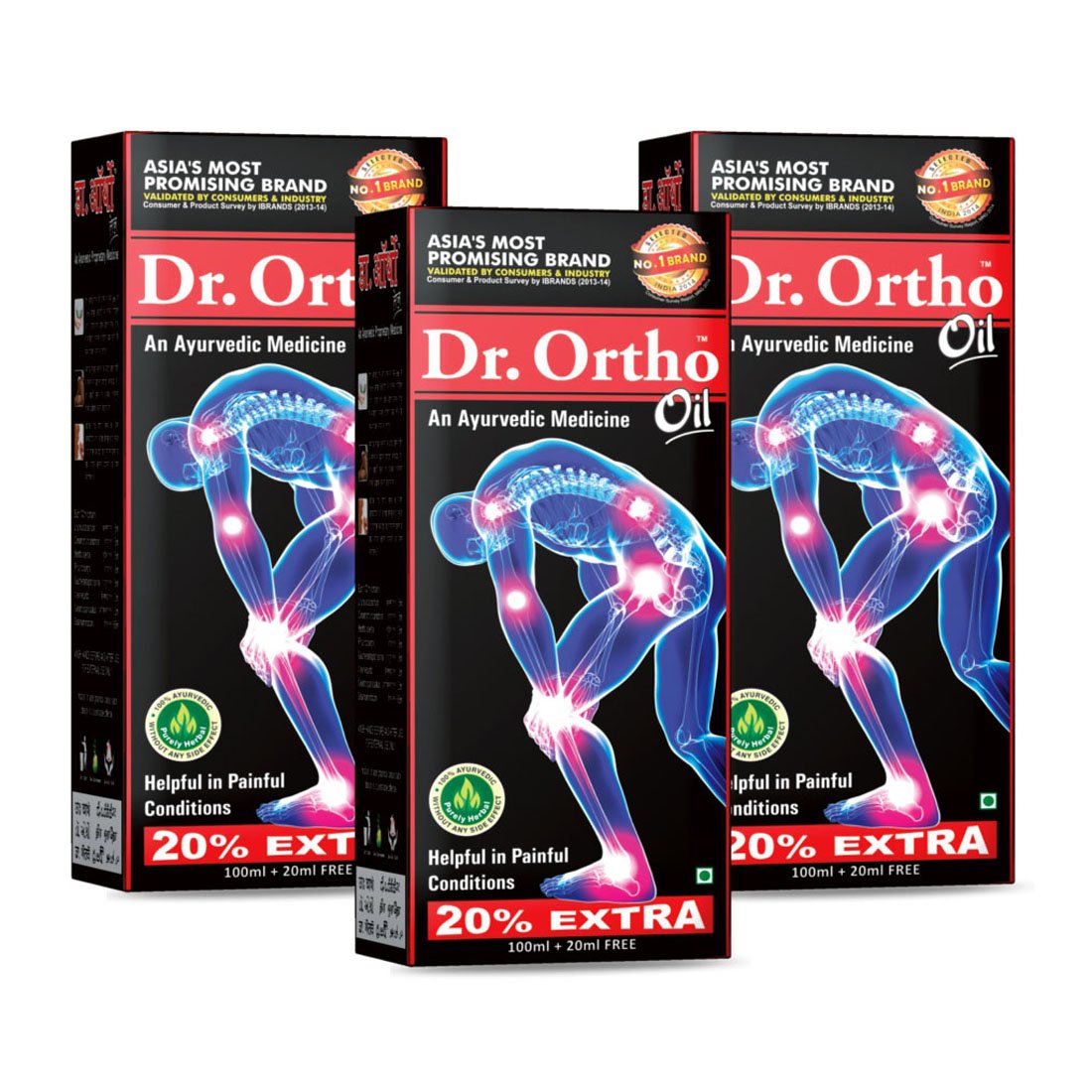 Dr Ortho Oil - 120 ml (Pack of 3)