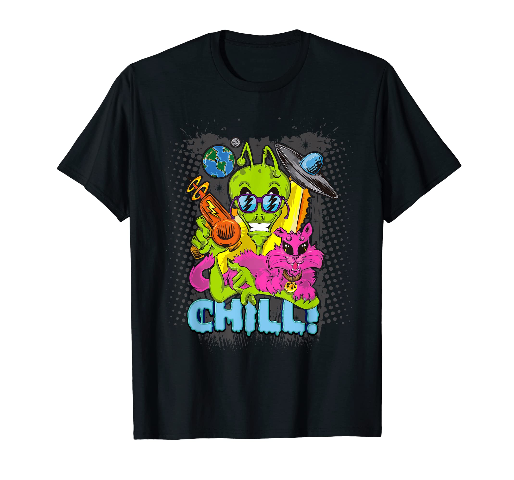 FuzewearAlien Aesthetic Chill T-shirt T-Shirt