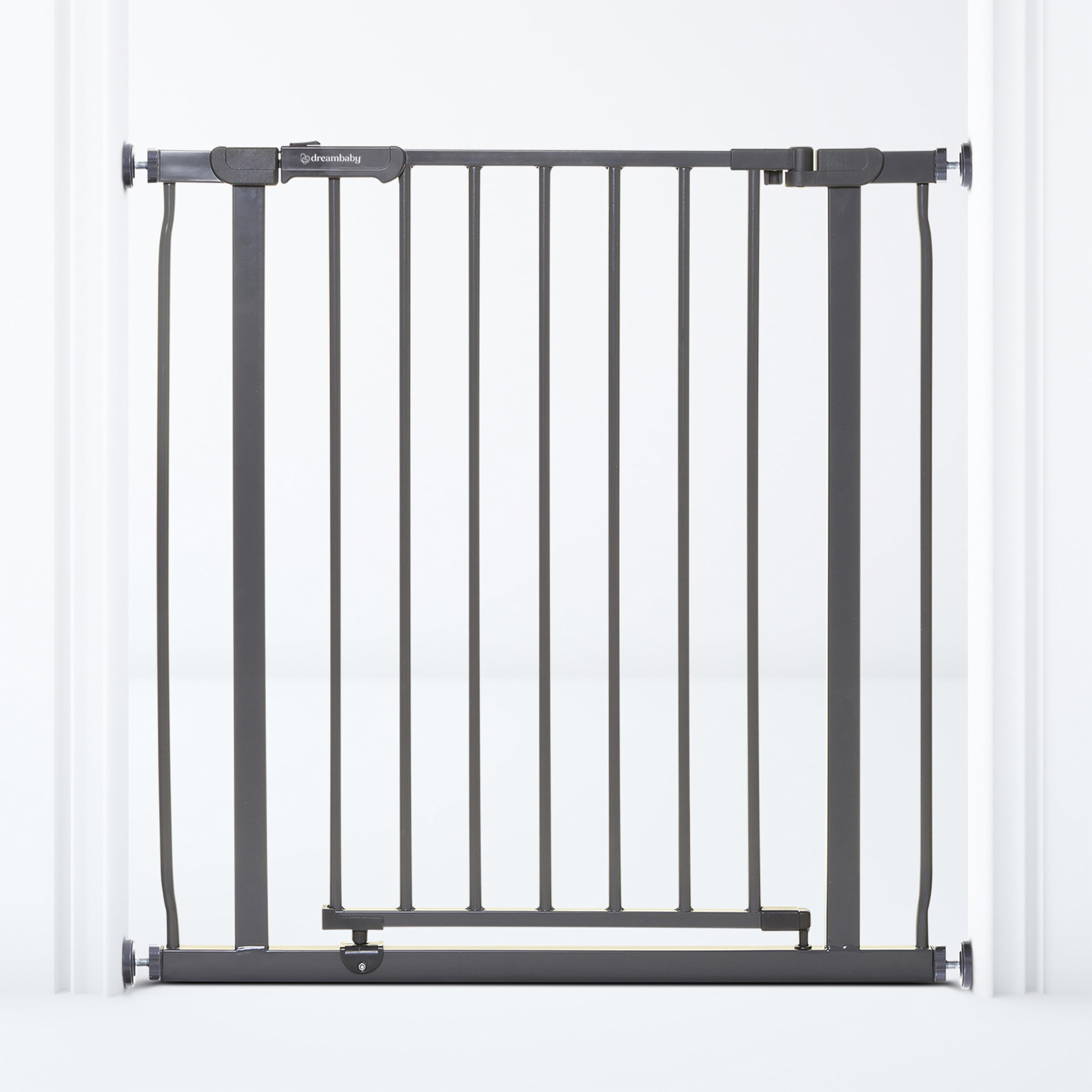 DreambabyAva 29.5" - 40" Baby Gate for Stairs and Doorways, Wide Adjustable-Gate for Doors, Easy to Install and Sturdy Walk Through Baby Gate - Can be Used as a Dog Gate