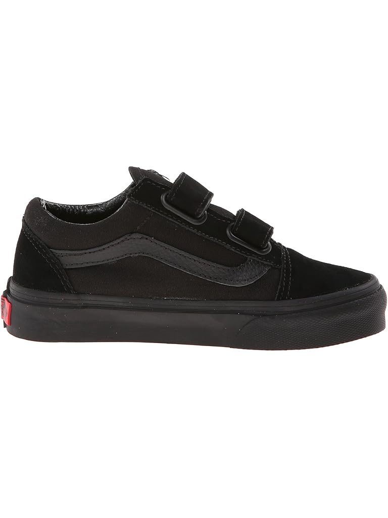 Black Vans Kids Old Skool V (Little Kid/Big Kid)