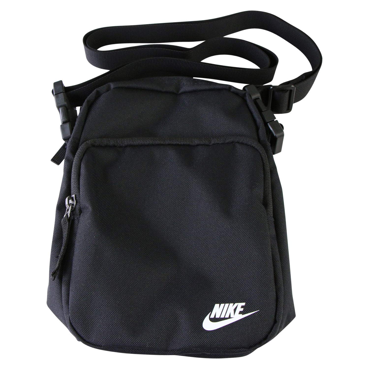 NikeHeritage Small Items 2.0 Tote Bag, Black/Black/(White), One Size