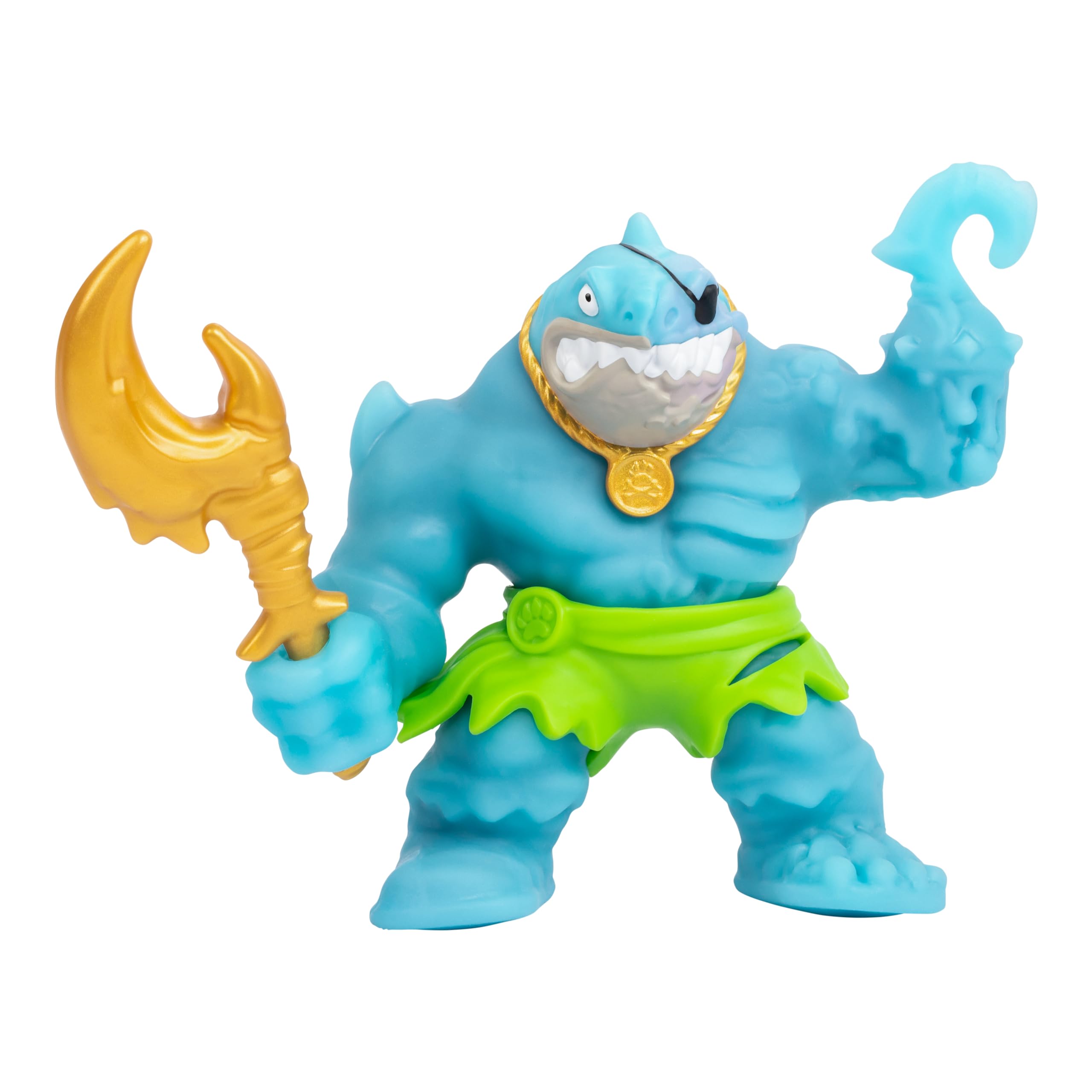 Heroes of Goo Jit Zu Cursed Goo Sea | Super Oozy, Goo Filled Toy Thrash Action Figure Hero Pack | with Color Changing Face That Reveals His Curse | Stretch Him 3 Times His Size