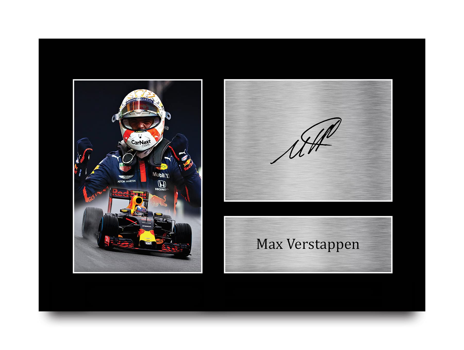 HWC Trading A4 Max Verstappen Formula 1 Gifts Printed Signed Autograph Picture for F1 Formula 1 Racing Fans