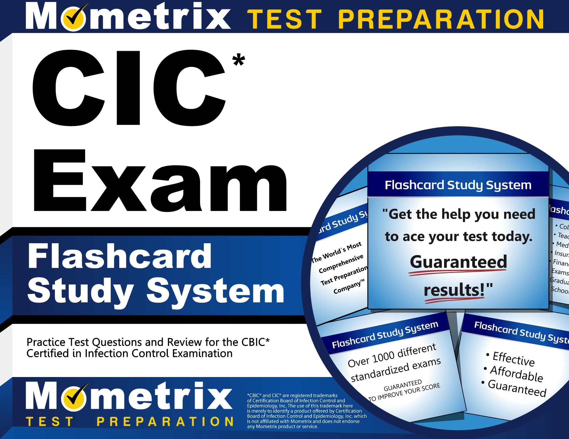 CIC Exam Flashcard Study System: Practice Test Questions and Review for the CBIC Certified in Infection Control Examination Flc Crds Edition