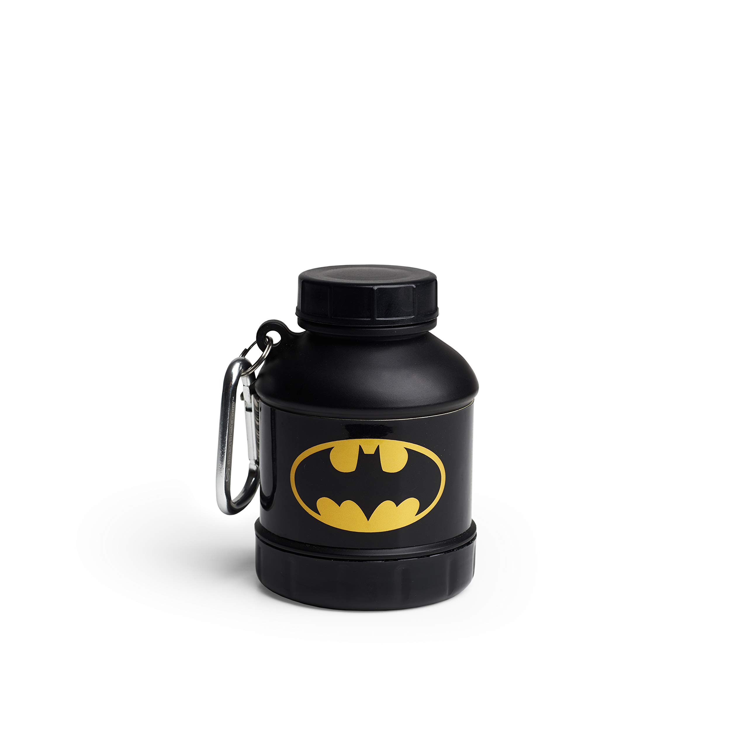 Smartshake Justice League Whey2Go Batman Protein Powder Storage Container 50g – BPA Free Shaker Bottle Funnel for Whey Protein Powder + Protein Shakes 110ml, DC Comics Batman Gifts for Men