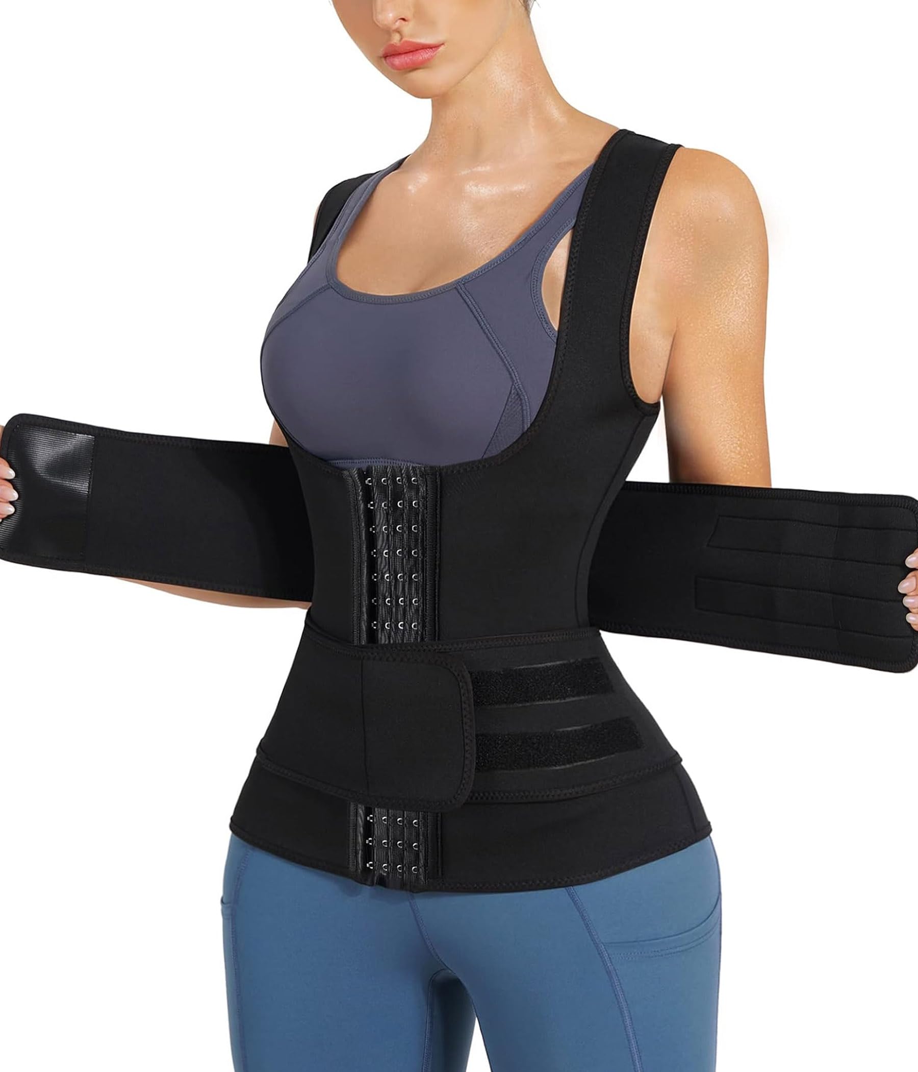 Nebility Womens' Sauna Sweat Vest Weight Loss Workout Waist Trainer