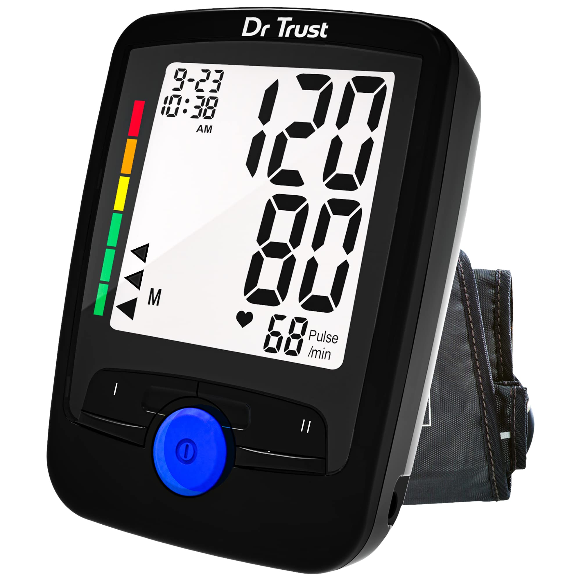 Dr Trust USA Fully Automatic Icheck Max Digital Blood Pressure BP Monitor Machine - 120 (Black)