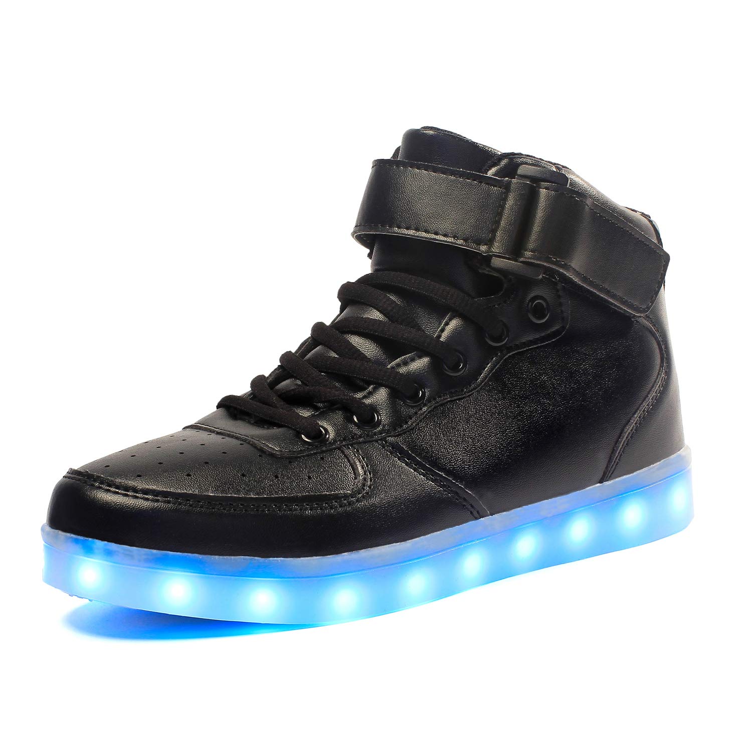 Voovix Unisex LED Shoes Light Up Shoes High Top for Women Men