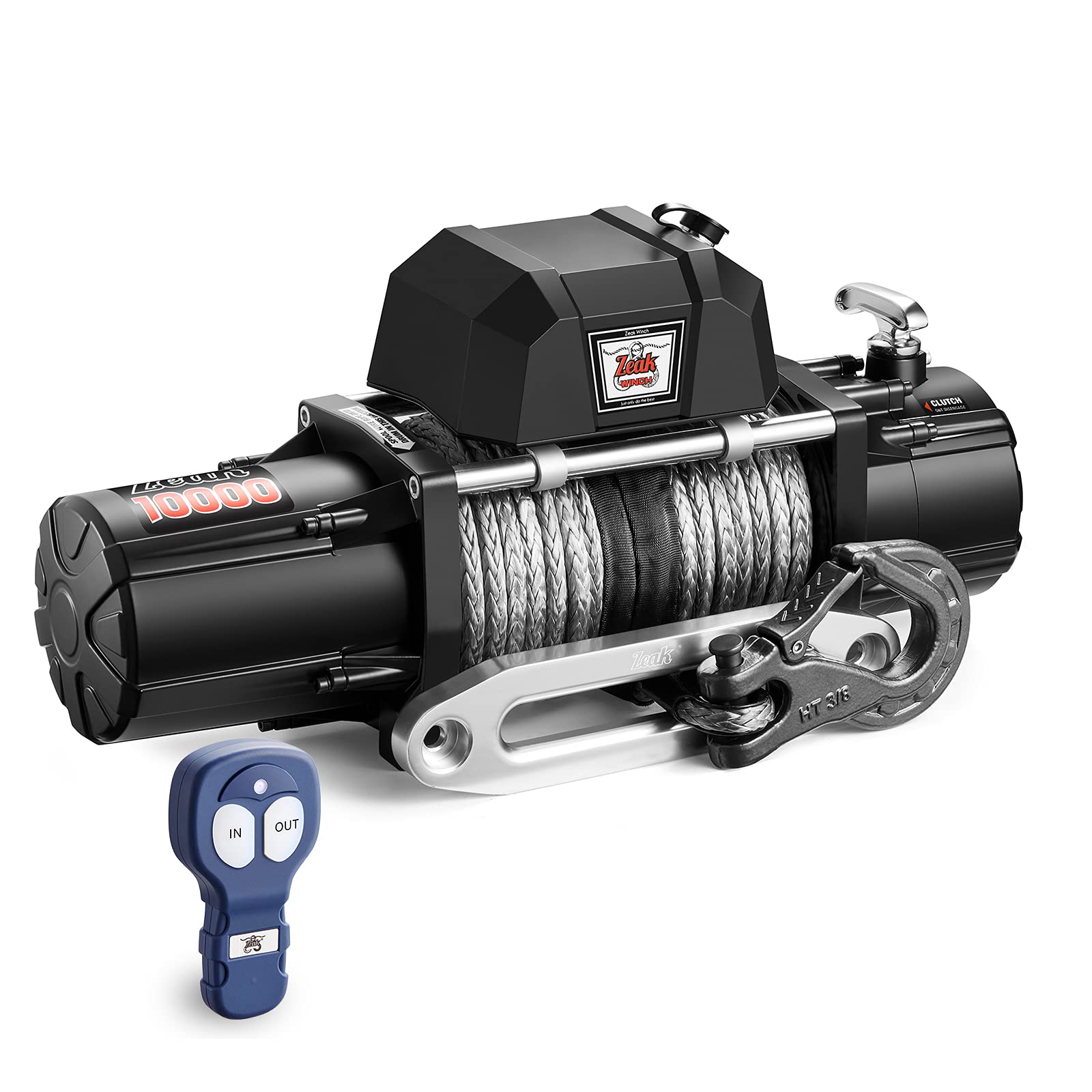 ZEAK 10000lb. Electric Truck Winch Synthetic Rope