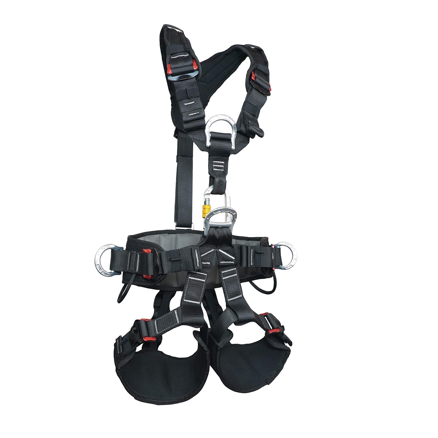 SOB Full Body Climbing Harness Can Be Inverted Thicken Widen Protect Waist Safety Harness Tree Work Rock Climbing Mountaineering Rescuing Work at Height