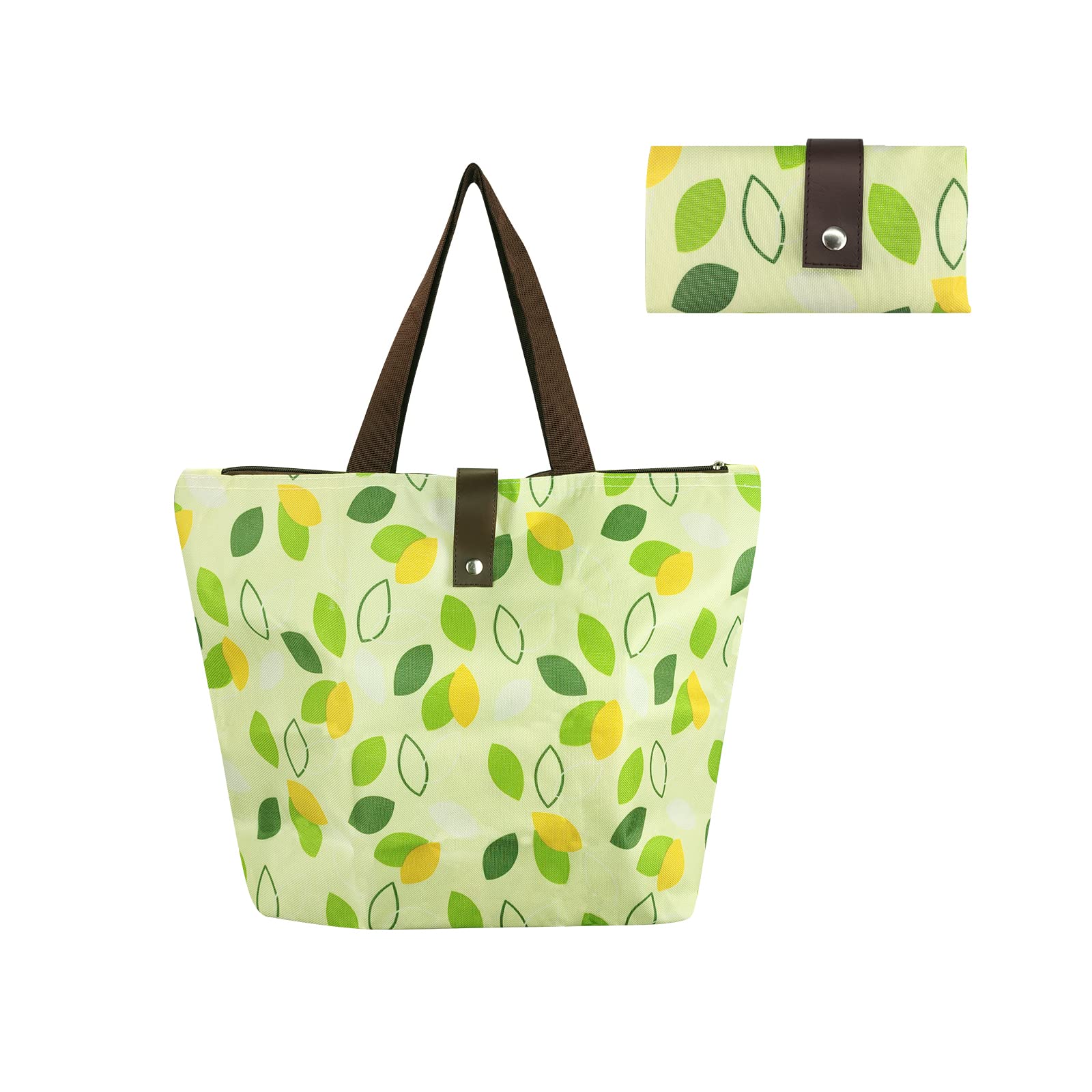 FuninCrea Foldable Shopping Bag, Reusable Grocery Bag, Eco -friendly Shopping Tote Bag for Shopping, Travel