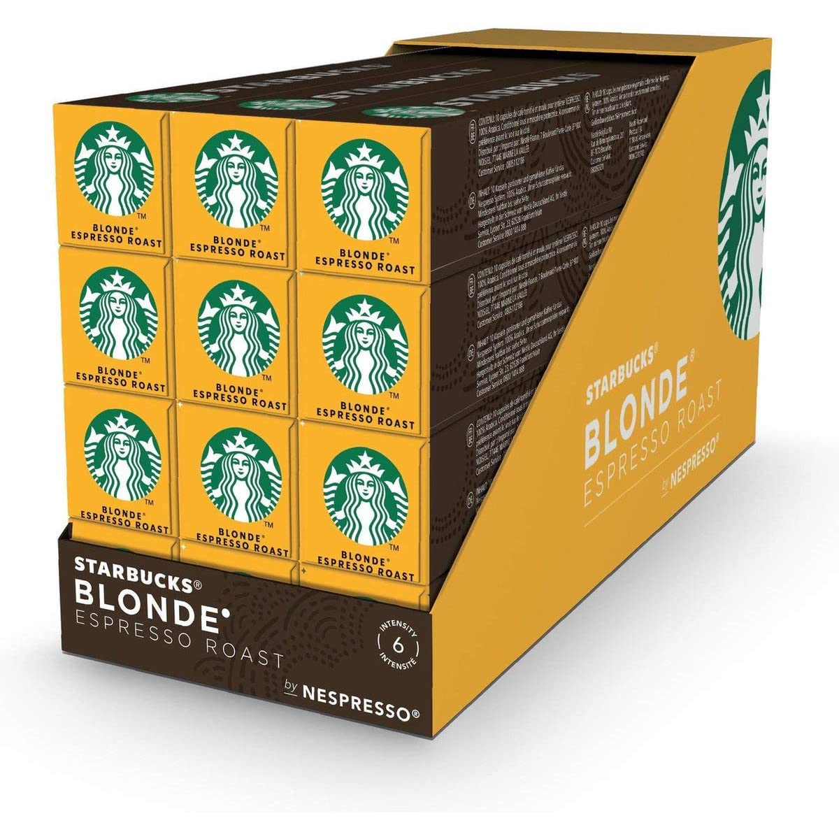 StarbucksNespresso Capsules, 120 Capsule Box, All Flavors (120-count single serve capsules, Nespresso Compatible Capsules Original Line System) (Blonde Roast)