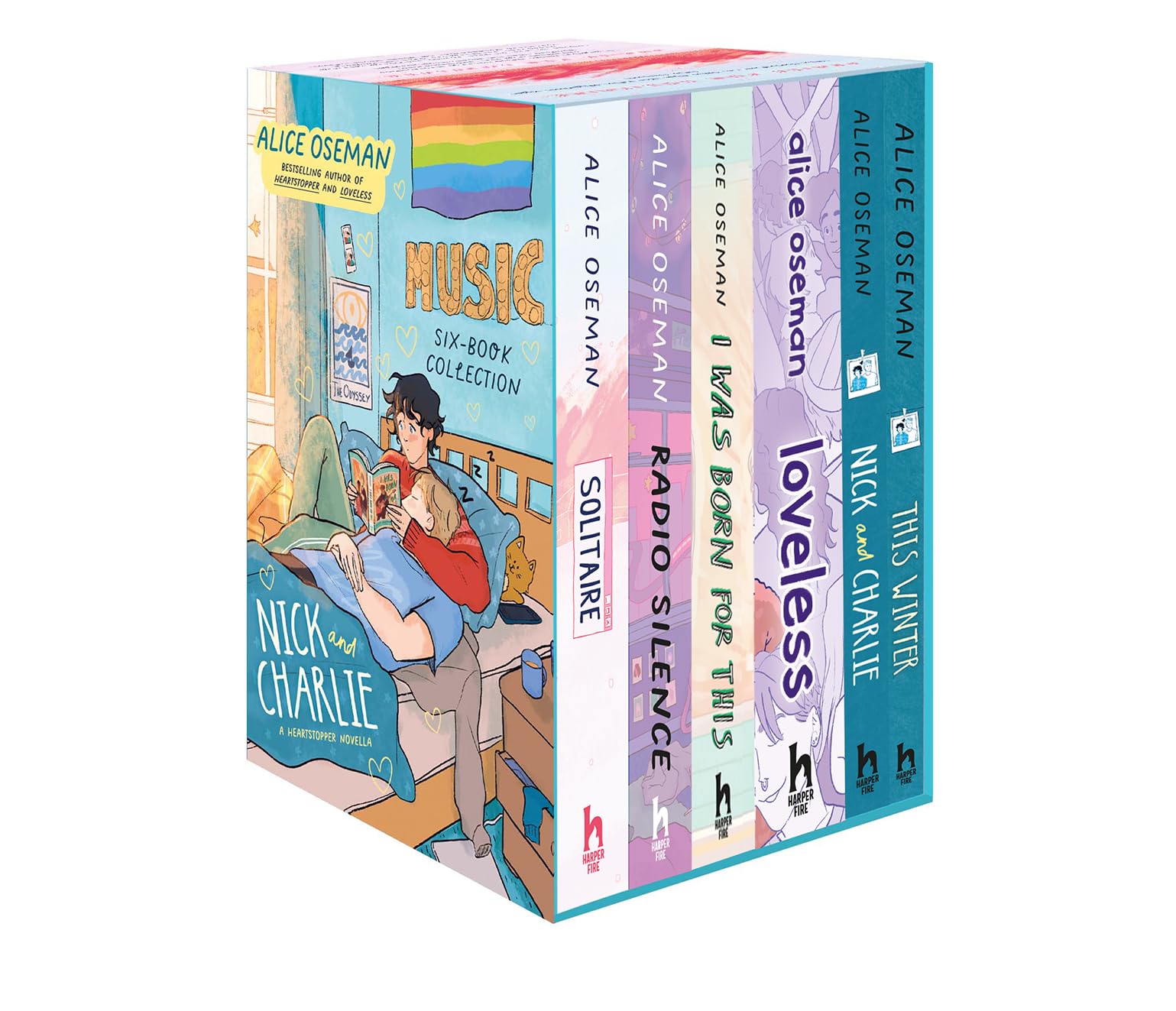 Alice Oseman Six-Book Collection Box Set (Solitaire, Radio Silence, I Was Born For This, Loveless, Nick and Charlie, This Winter): From the YA Prize ... and creator of Netflix series HEARTSTOPPER