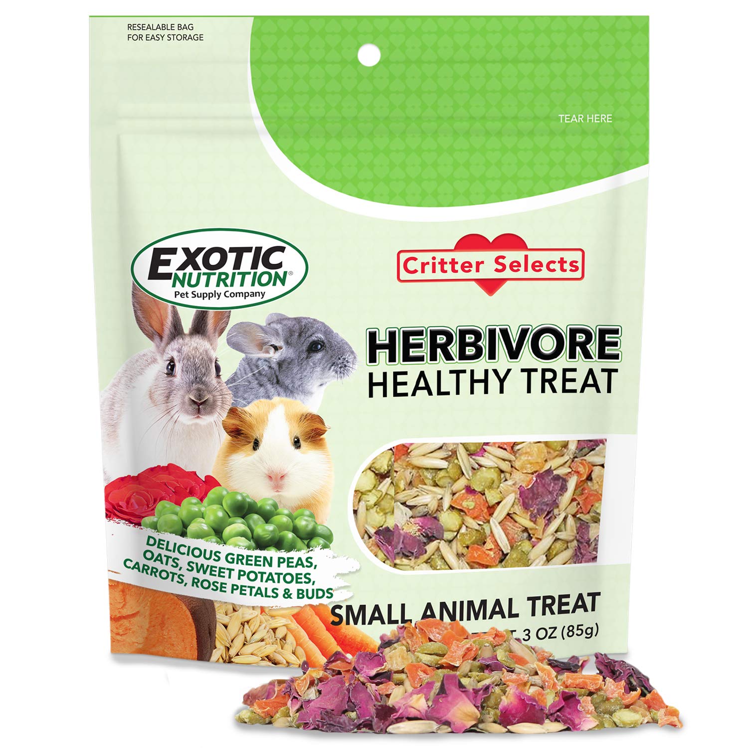 EXOTIC NUTRITION Herbivore Healthy Treat 3 oz.