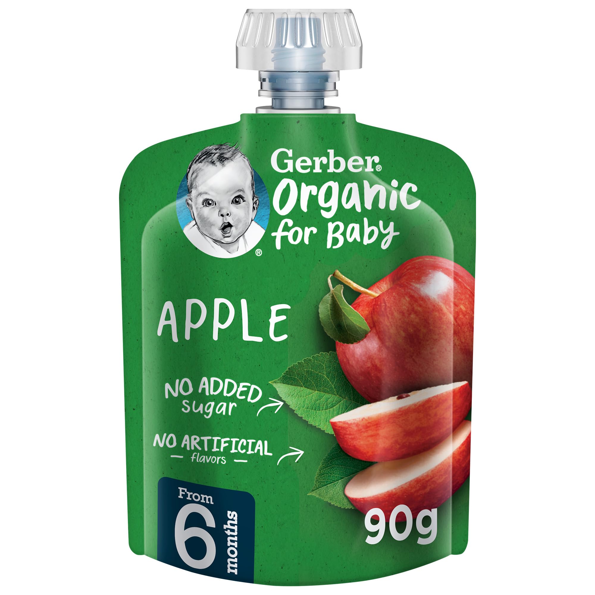 Gerber Organic Puree Apple Baby Food, 90g