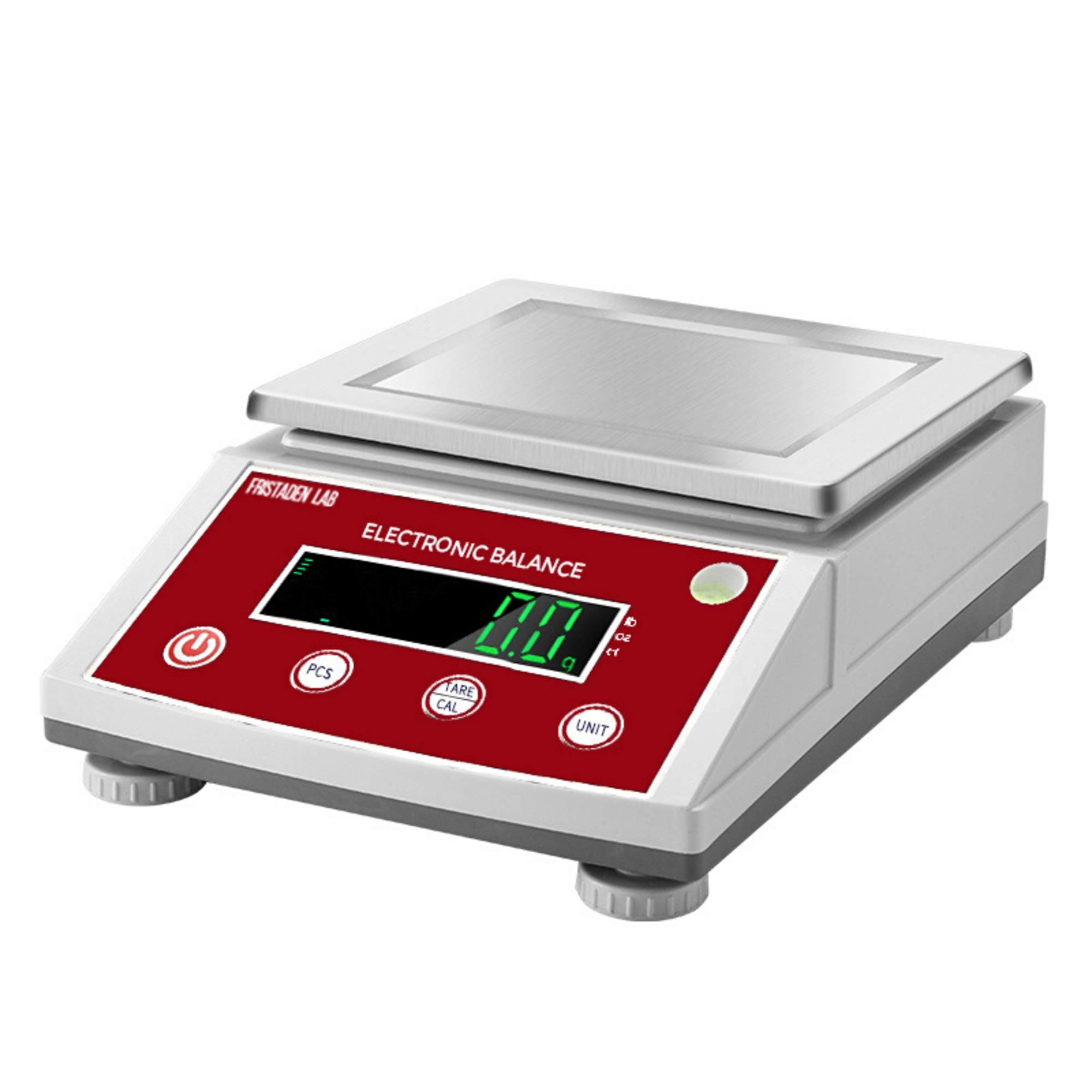 American Fristaden Lab Scale - 3000g x 0.01g Precision Balance - Upgraded Load Cell for More Accurate Measurements - Chemistry Scale with 1 Year Warranty